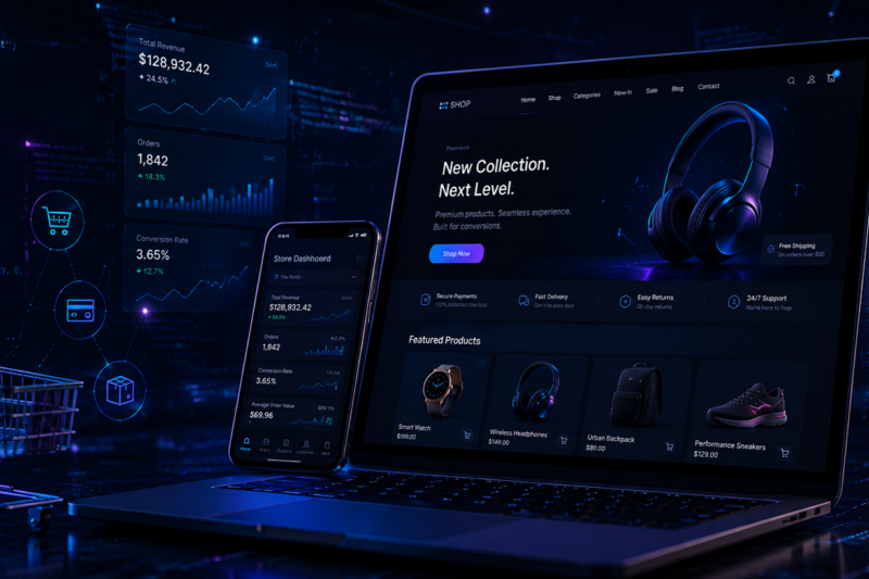 Future-Ready Ecommerce Stores Built on WordPress, WooCommerce, Magento (Adobe Commerce) & Shopify