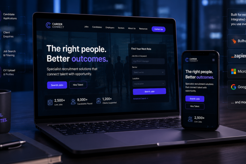 Recruitment websites that attract candidates and win clients