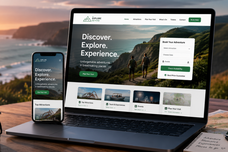 Websites for visitor attractions and leisure
